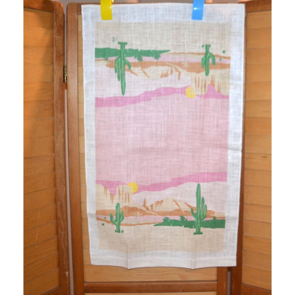Vintage Kitchen Towel Desert Sunset Southwest Vista Linen
